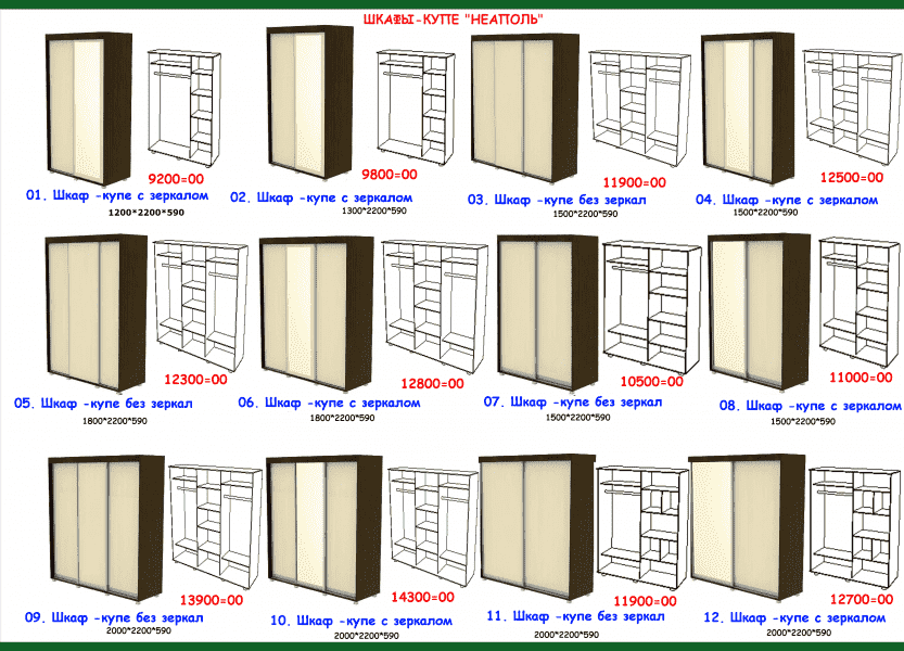 шкаф-купе неаполь в Чебоксарах