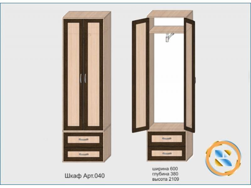 шкаф арт 040 в Чебоксарах