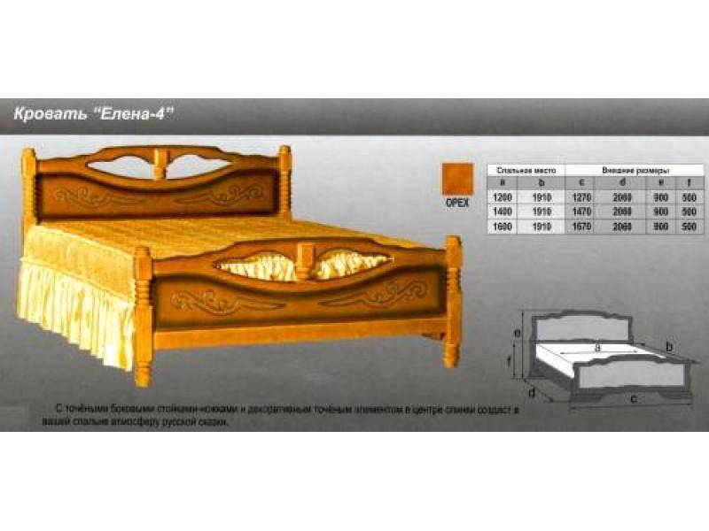 кровать елена 4 в Чебоксарах