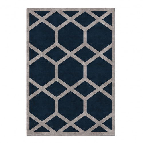 ковер ahston blue 120x170 синий в Чебоксарах