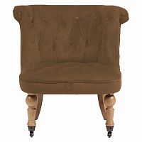 кресло amelie french country chair коричневое в Чебоксарах