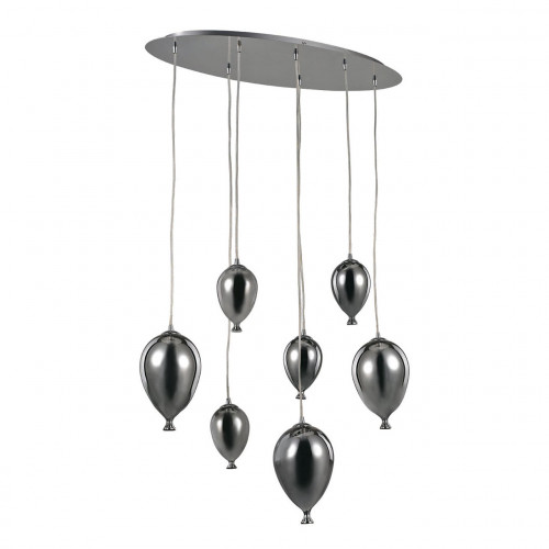 подвесная люстра ideal lux clown sp7 cromo в Чебоксарах