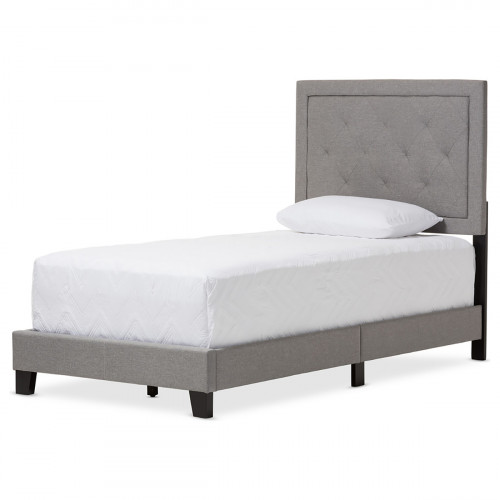 кровать paris linen upholstered gray 140х200 в Чебоксарах