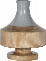 ваза настольная rustic chic vase grey wood в Чебоксарах