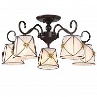 потолочная люстра arte lamp 72 a5495pl-5br в Чебоксарах