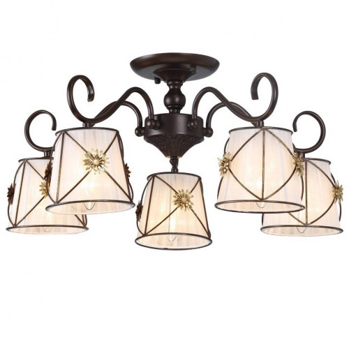 потолочная люстра arte lamp 72 a5495pl-5br в Чебоксарах