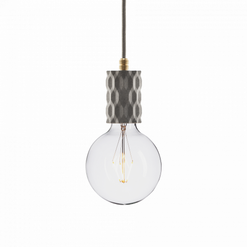подвесной светильник beton glitter gray brass в Чебоксарах