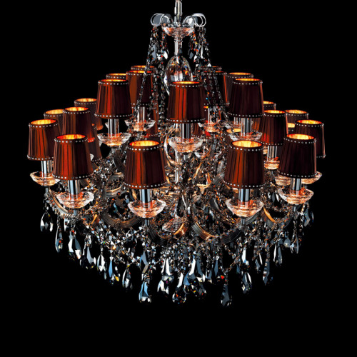 люстра md09045-15a от illuminati коричневая/ хром/дымчатая в Чебоксарах