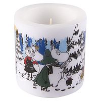 свеча большая moomin зимний лес, 8 см в Чебоксарах