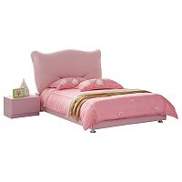 кровать pink leather kitty 120х200 в Чебоксарах