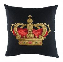 подушка с картинкой короны king crown black в Чебоксарах