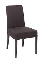 стул aylso dining chair кожа тёмно-коричневая в Чебоксарах