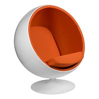 кресло eero aarnio style ball chair оранжевое в Чебоксарах