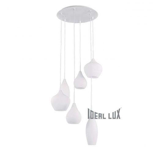 подвесная люстра ideal lux soft sp6 bianco в Чебоксарах