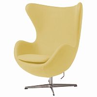 кресло egg chair желтое в Чебоксарах