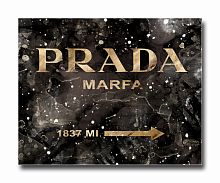 постер prada mafia на чёрном в золотом a3 в Чебоксарах