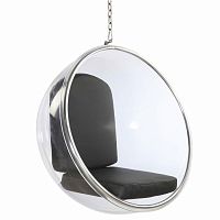 кресло bubble chair черное в Чебоксарах