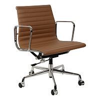 кресло eames style коричневая кожа в Чебоксарах