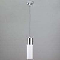 подвесной светильник eurosvet double topper 50135/1 led хром/белый в Чебоксарах