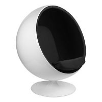 кресло eero aarnio style ball chair черное в Чебоксарах