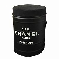 декоративная бочка-пуф chanel №5 black m в Чебоксарах