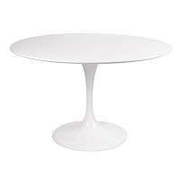 стол eero saarinen style tulip table mdf d110 глянцевый белый в Чебоксарах