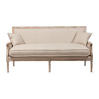 диван auguste salon bench with burlap прямой бежевый в Чебоксарах