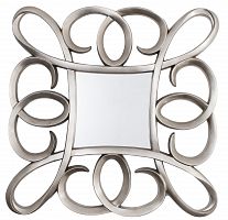 зеркало серебряное квадратное в фигурной раме silver swirl frame от rvastley в Чебоксарах