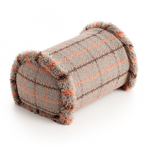 подушка большая-рол tartan terracotta от gan в Чебоксарах