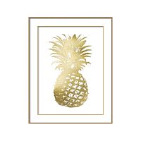 постер gold pineapple золотой в Чебоксарах