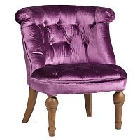 кресло sophie tufted slipper chair сиреневое в Чебоксарах