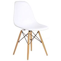 стул деревянный pc-015 белый (eames style) в Чебоксарах