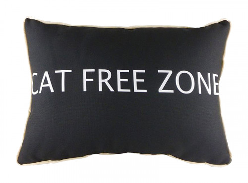 подушка с надписью cat free zone в Чебоксарах