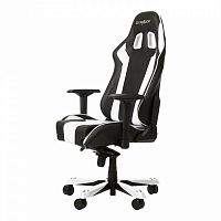 кресло геймерское dxracer king ks06 черно-белое в Чебоксарах