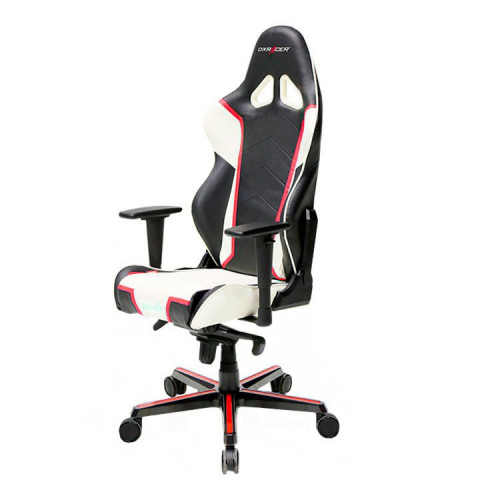 кресло геймерское dxracer racing черно-бело-красное в Чебоксарах