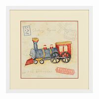 постер vintage locomotive разноцветный в Чебоксарах