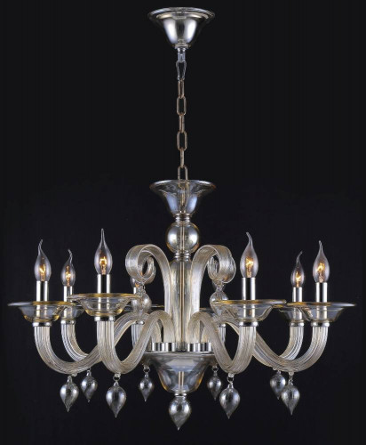 подвесная люстра crystal lux caetano sp8 бежевая в Чебоксарах