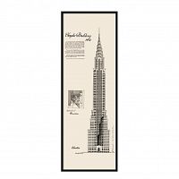 постер chrysler building черный в Чебоксарах