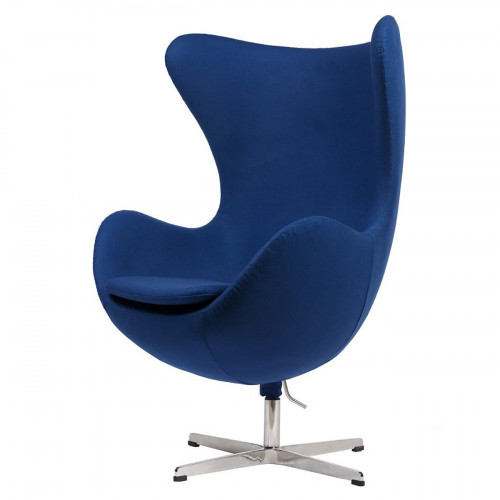кресло egg chair синее в Чебоксарах