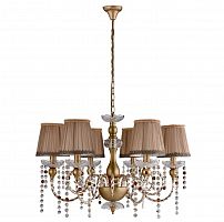 подвесная люстра crystal lux alegria sp6 gold-brown в Чебоксарах