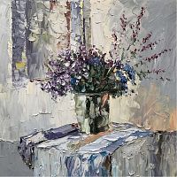 картина маслом сине-фиолетовый в Чебоксарах