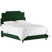 кровать двуспальная 180х200 зеленая paxton emerald velvet в Чебоксарах