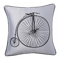 подушка с ретро-велосипедом retro bicycle grey в Чебоксарах