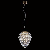 подвесной светильник crystal lux charme sp3+3 led gold/transparent в Чебоксарах