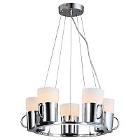 подвесная люстра arte lamp brooklyn a9484sp-5cc хром в Чебоксарах