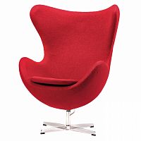 кресло egg chair красное в Чебоксарах