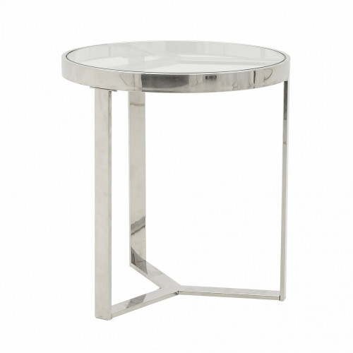 стол silver glass small серебристый, прозрачный в Чебоксарах