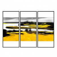 постер triptych: golden shores желтый в Чебоксарах