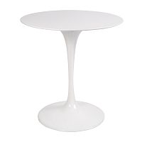 стол eero saarinen style tulip table top mdf d70 глянцевый белый в Чебоксарах