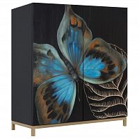 комод butterfly черный в Чебоксарах